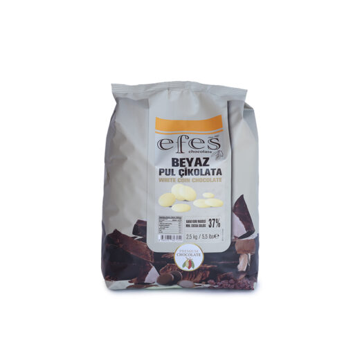 Efes Beyaz Pul Çikolata 2,5 kg (%37 Kakao)